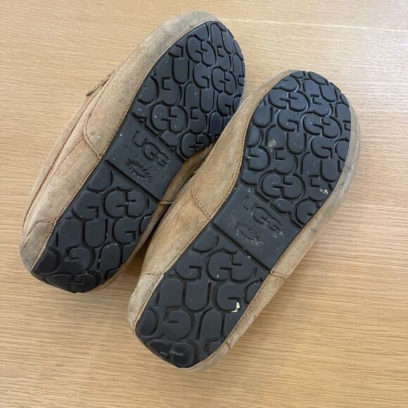 Men's Ugg Australia Size 11 Ascot Moccasin Slippers Chestnut Brown - Picture 7 of 8